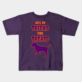 Dogs Will do Tricks for Treats Kids T-Shirt